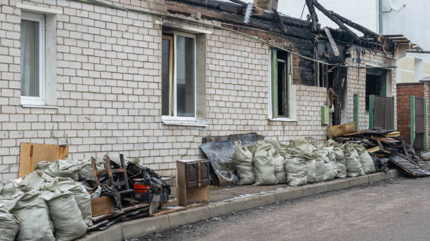 Professional Emergency Fire Cleanup technician working in Elkridge, MD